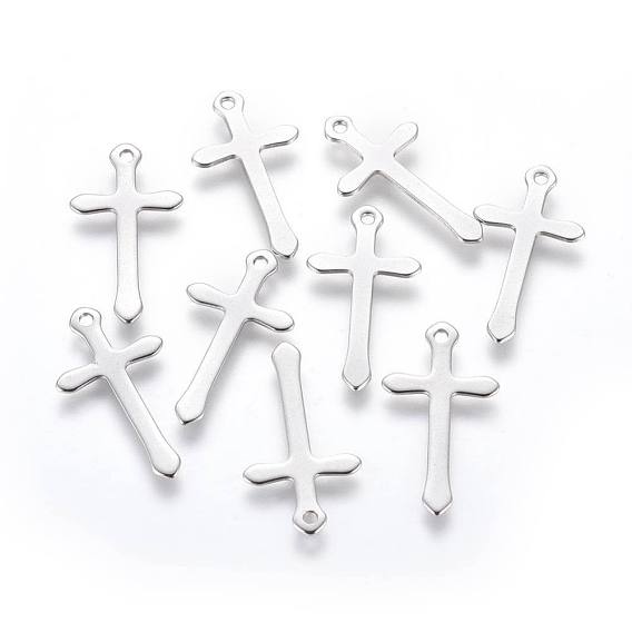 201 подвески из нержавеющей стали, крестик