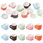 10 juegos 5 colores tazas y platos de resina adornos en miniatura, Para accesorios de casa de muñecas de jardín.