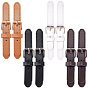 8 Sets 4 Colors Imitation Leather Alloy Button-down Metal Buttons for Bag Making