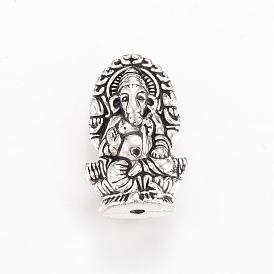 Perles en alliage, Éléphant hindou dieu lord ganesh statue, sans cadmium et sans plomb