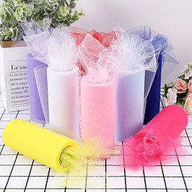 22M Polyester Tulle Fabric Rolls, Deco Mesh Ribbon Spool for Wedding and Decoration