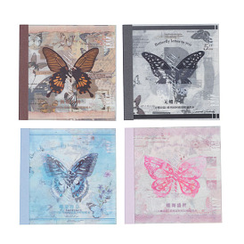 20 Sheets Butterfly PET Adhesive Waterproof Stickers and Paper Self-Adhesive Stickers, for DIY Photo Album Diary Scrapbook Decoration