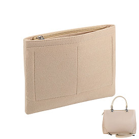 Фетровая вставка-органайзер для кошелька, войлочный органайзер для сумок с застежкой-молнией, прямоугольные