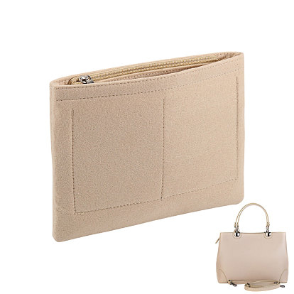 Фетровая вставка-органайзер для кошелька, войлочный органайзер для сумок с застежкой-молнией, прямоугольные