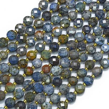 Натуральные нити из бисера, с бисером, граненые, плоско-круглые