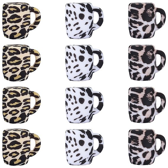 12шт 3 цвета чашки силиконовые фокусные бусины, изготовление ожерелий и браслетов своими руками