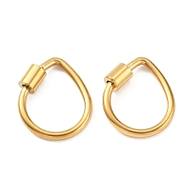 304 карабин с замком из нержавеющей стали, ионное покрытие (ip), слеза