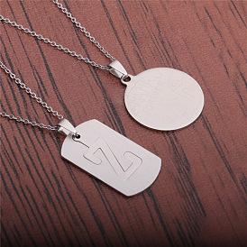 Stainless Steel MAMA Pendant Necklace for Mother's Day Gift