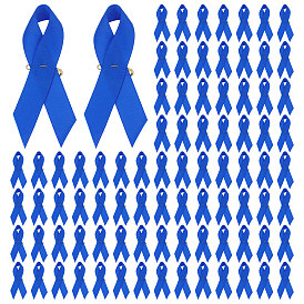 Нейлоновая брошь в виде ленты осведомленности, с золотыми железными булавками