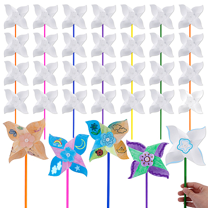 Заготовки для поделок из бумаги и ПВХ своими руками, вертушки, поделки для детей, искусство и ремесло