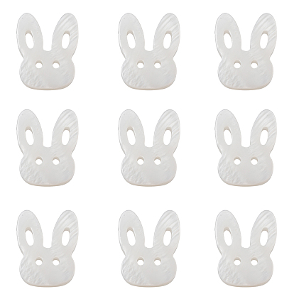 Кролик натуральная пресноводная ракушка, кролика головы