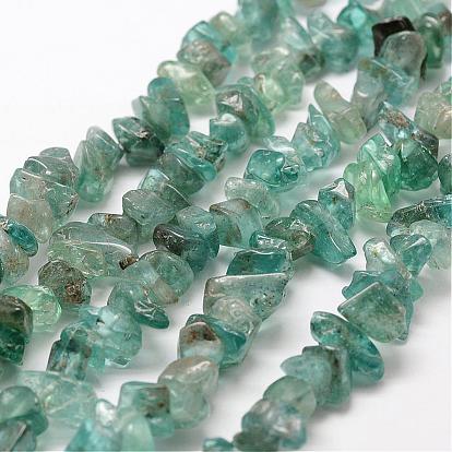 Perles naturelles apatite brins, polir, nuggets