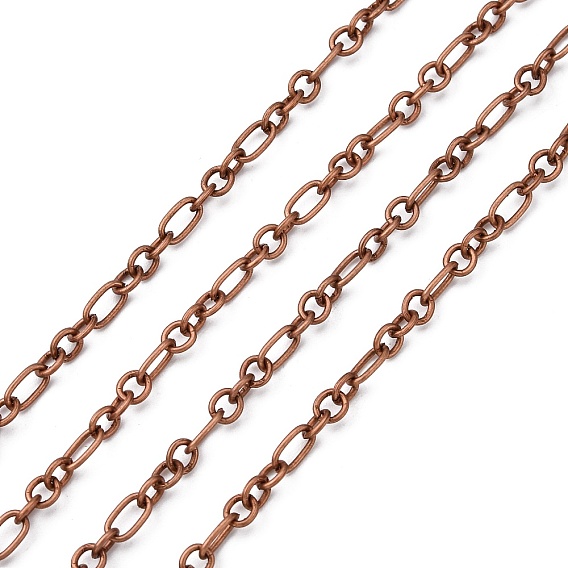 Железо матери и сына цепями, несварные, овальные, с катушкой, 9x5x0.8 мм, 5x4x0.8 мм, около 328.08 футов (100 м) / рулон