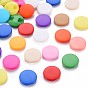 1-Hole Resin Buttons, Flat Round