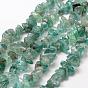 Perles naturelles apatite brins, polir, nuggets