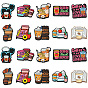 20Pcs 10 Styles Coffee Theme Food Grade Silicone Focal Beads