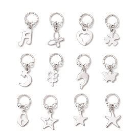 304 подвески из нержавеющей стали смешанной формы, с прыжковых колец