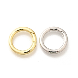 Brass Spring Gate Rings, Long-Lasting Plated, Lead Free & Cadmium Free