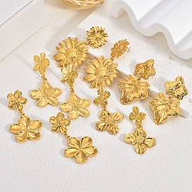 304 из нержавеющей стали болтаться серьги, золотые