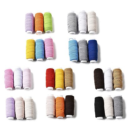 6шт 6цвета круглая полиэстеровая ультратонкая эластичная нить для швейных машин, эластичная нижняя линия одежды своими руками