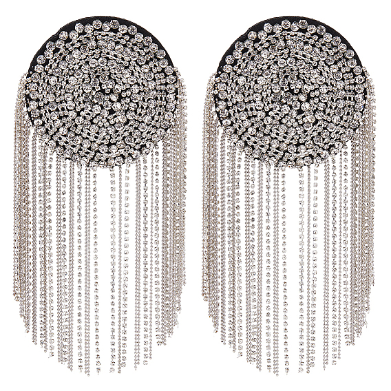 2шт. фетровые эполеты со стразами, значок на плече, аксессуары для одежды