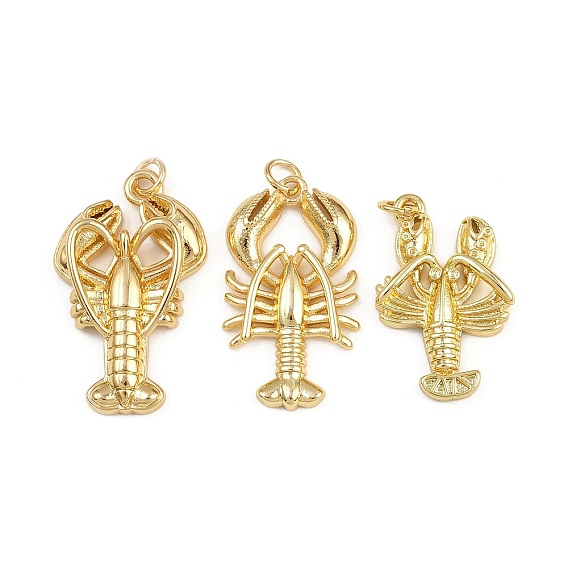 Латунные подвески, омар, с целью перехода в кольце