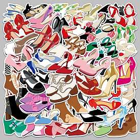 PVC Self-adhesive High-heeled Shoes Stickers, Waterproof Decals for Suitcase, Skateboard, Refrigerator, Helmet, Mobile Phone Shell