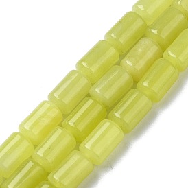 Natural Lemon Jade Beads Strands, Column