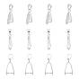 Brass Ice Pick Pinch Bails, Pendant Bails