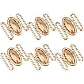 6boucles de ceinture en alliage (pièces), pour les manteaux et doudounes pour femmes