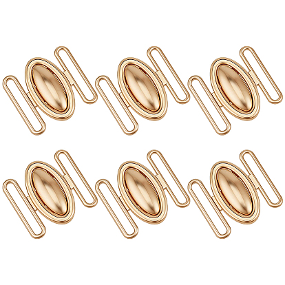 6boucles de ceinture en alliage (pièces), pour les manteaux et doudounes pour femmes