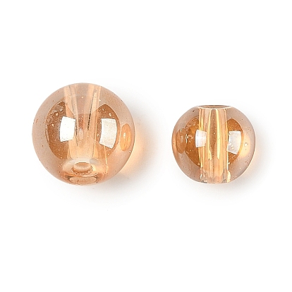 Гальванические стеклянные бусины, круглые