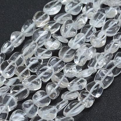 Natural Crystal Beads Strands, Tumbled Stone, Nuggets