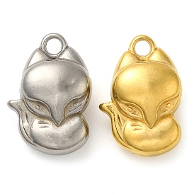 Ионное покрытие (ip) 304 подвески из нержавеющей стали, очарование лисы