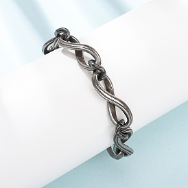 304 браслеты-цепочки из нержавеющей стали для женщин и мужчин, бесконечность