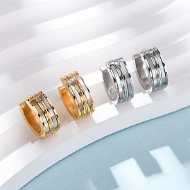 Серьги из 304 нержавеющей стали, с 316 нержавеющей сталью и белой оболочкой, ионное покрытие (ip)