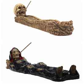 Resin Incense Burners, Skeleton Incense Holders, Home Office Teahouse Zen Buddhist Supplies