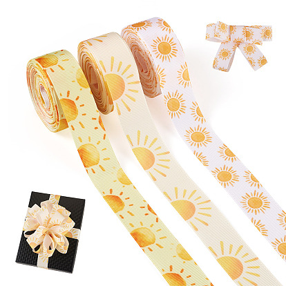 3рулоны 3 цвета, узор солнца, полиэстеровая лента, аксессуары для одежды