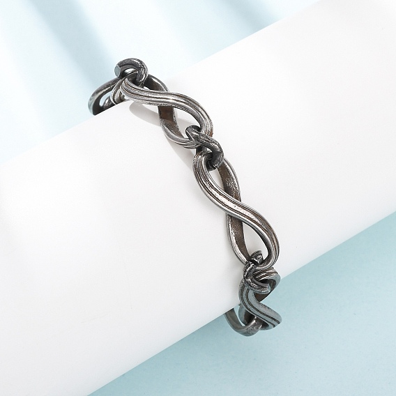 304 браслеты-цепочки из нержавеющей стали для женщин и мужчин, бесконечность