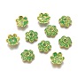 Tibetan Style Alloy Bead Caps, Lead Free & Cadmium Free, 6-Petal Flower