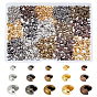 1200Pcs 15 Style Iron Crimp Beads Covers