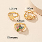 ns wind star drop oil multi-layer color texture five-pointed star ring female design sense niche ring