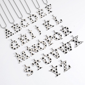 201 Кулон-подвеска из нержавеющей стали с инициалом футбольного мяча для мужчин и женщин, цвет нержавеющей стали, белого и черного