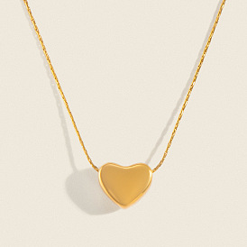 304 Stainless Steel Heart Pendant Necklaces for Women