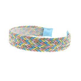 300Pcs Handmade Woven Grass & Polyester Hair Bands for Women Girls