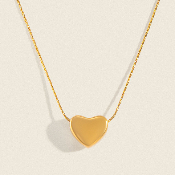 304 collares con colgante de corazón de acero inoxidable para mujer