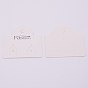 Paper Earring Display Cards, Rectangle