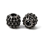 316 Surgical Stainless Steel European Beads, Large Hole Beads, Round