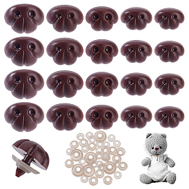 70 сумки овальный нос из смолы, носы для собак, с распоркой, принадлежности для изготовления кукол