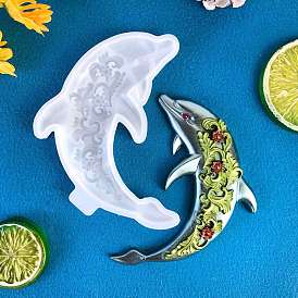 Dolphin Pendant DIY Silicone Molds, Resin Casting Molds, for UV Resin, Epoxy Resin Jewelry Making